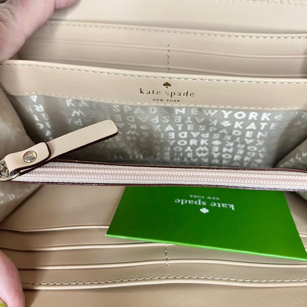 Kate Spade Red Croc Patent Leather Wallet - Picture 4 of 4